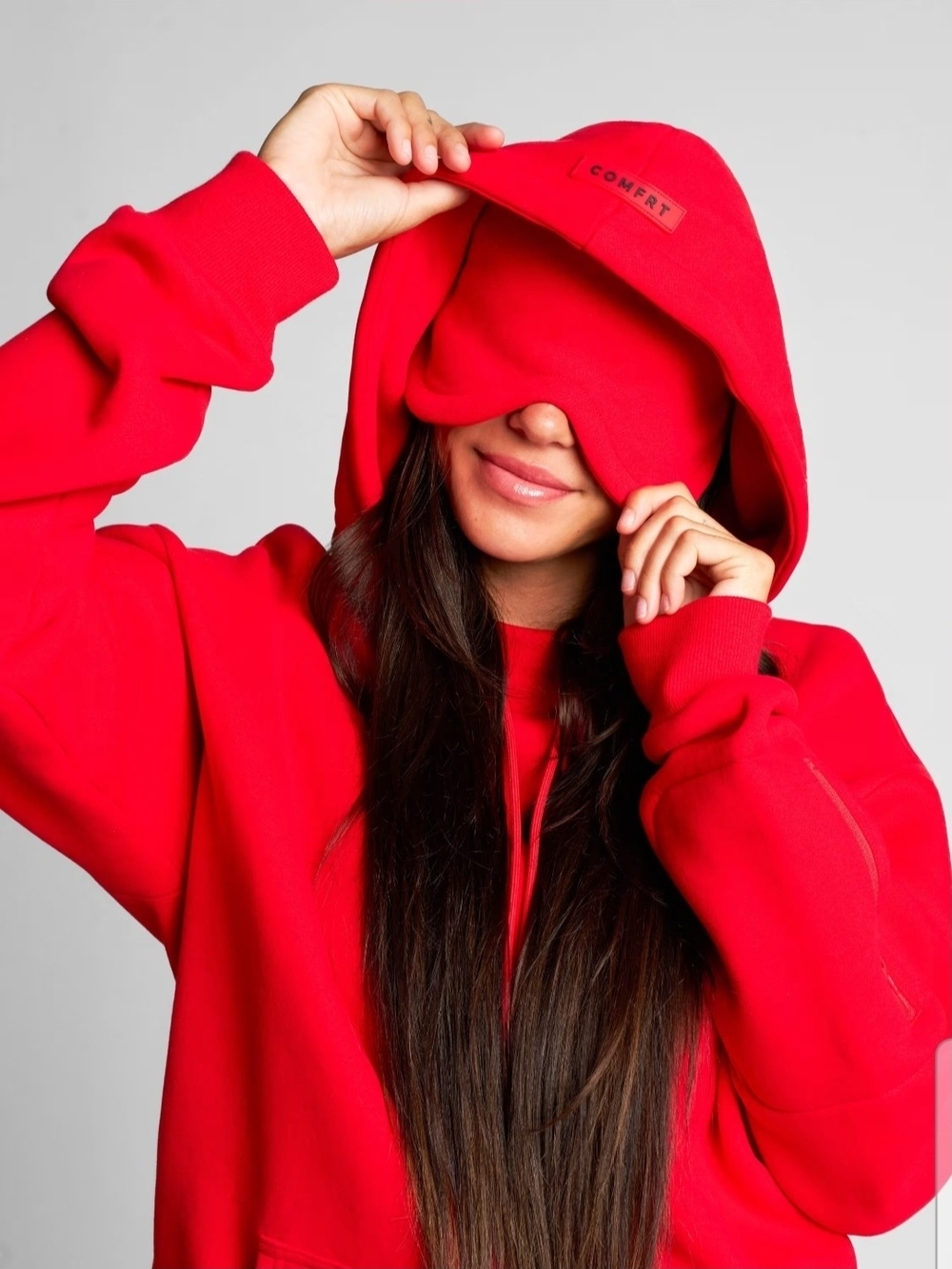 ❤️ Viral Comfrt DND Travel Hoodie in Crimson Red — Size Small
